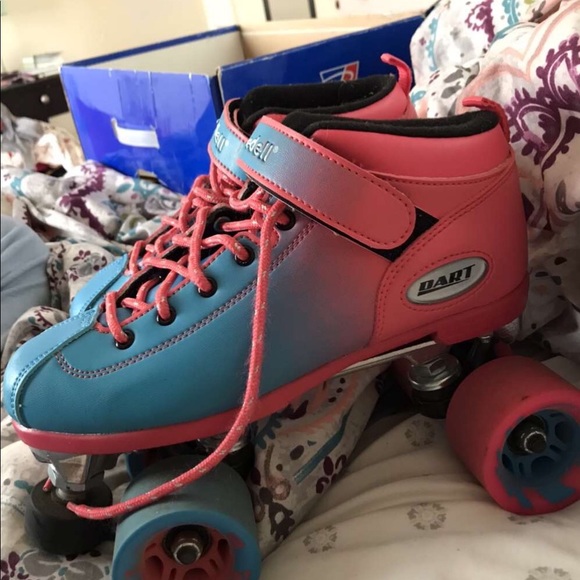 [SOLD] Riedell Ombré Dart Roller Skates - Picture 2 of 5